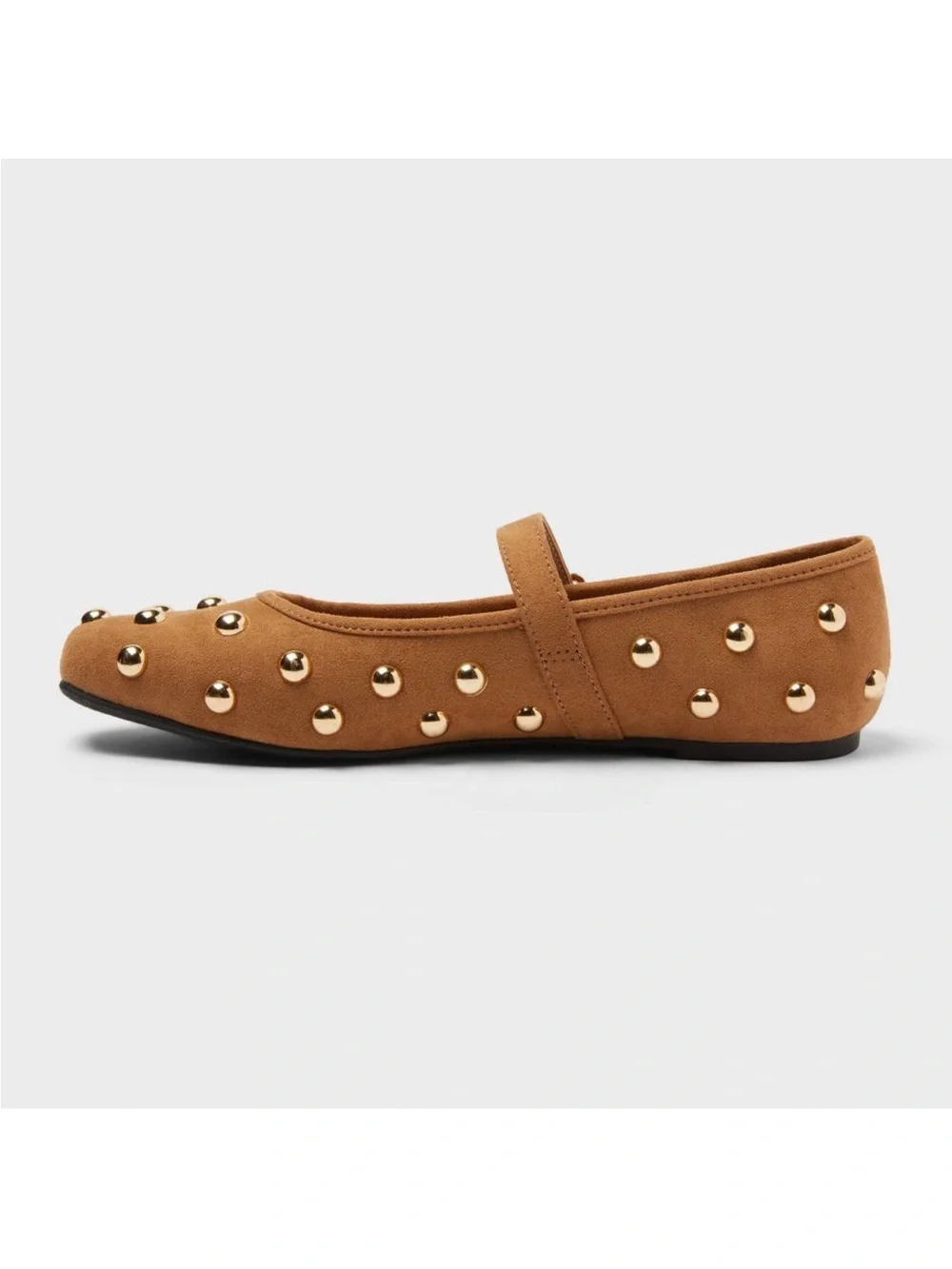 🆕Universal Thread Women’s Cognac Brown “Penny” Studded Mary Jane Flats⭐️⭐️Sz: 11